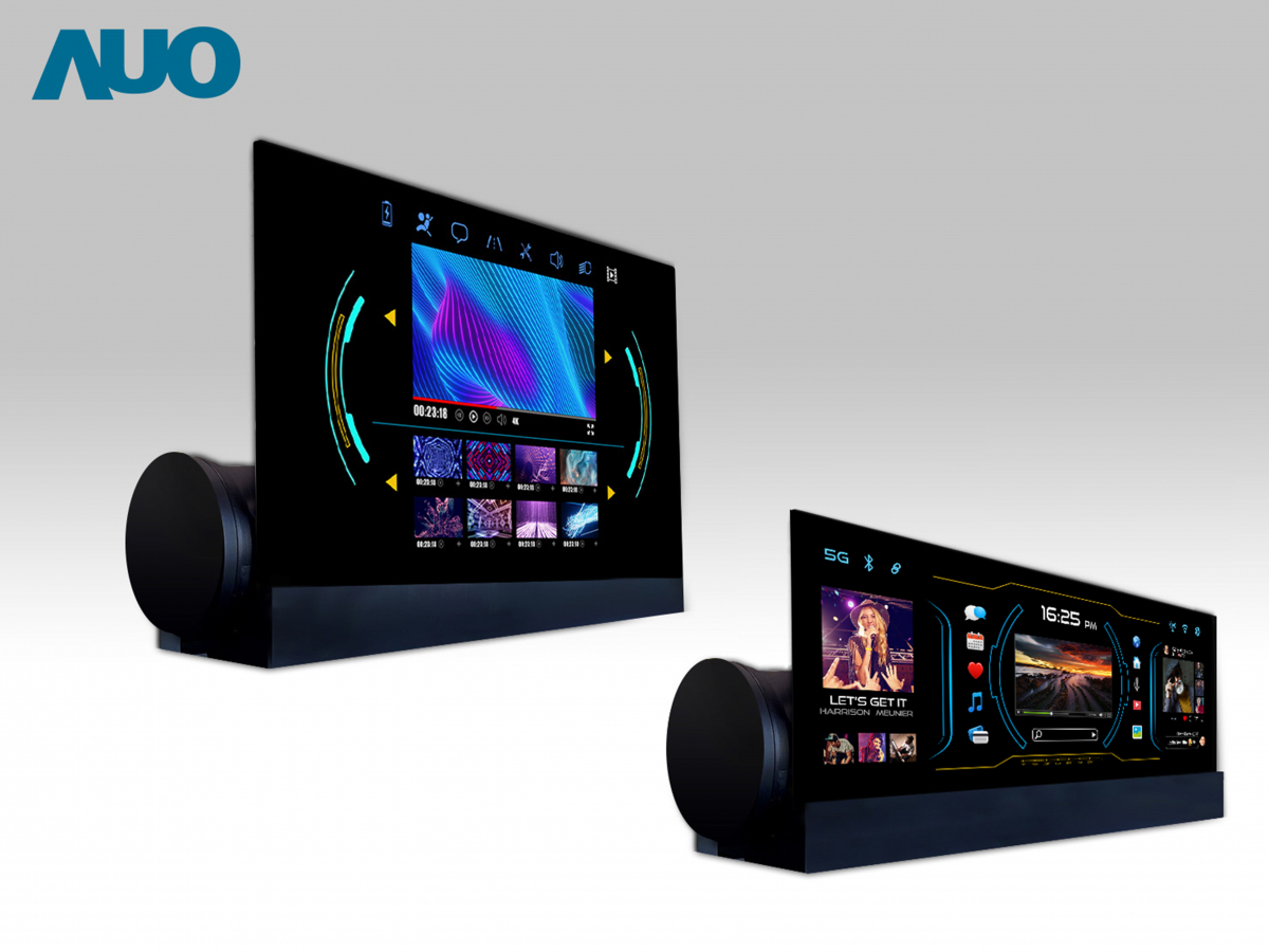 友達14.6吋可捲式Micro LED面板，導入車內資訊、影音娛樂及駕駛安全系統，翻轉智慧移動場域