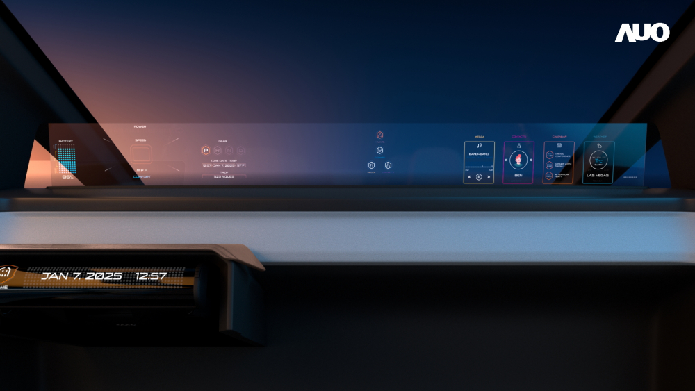 beats365无界透明显示接口(Horizon Image Glass)透过车运算方案整合仪表板、中控台及副驾显示器，一体式全景呈现，提供乘用者清晰的前方视野、行车必要信息与娱乐功能