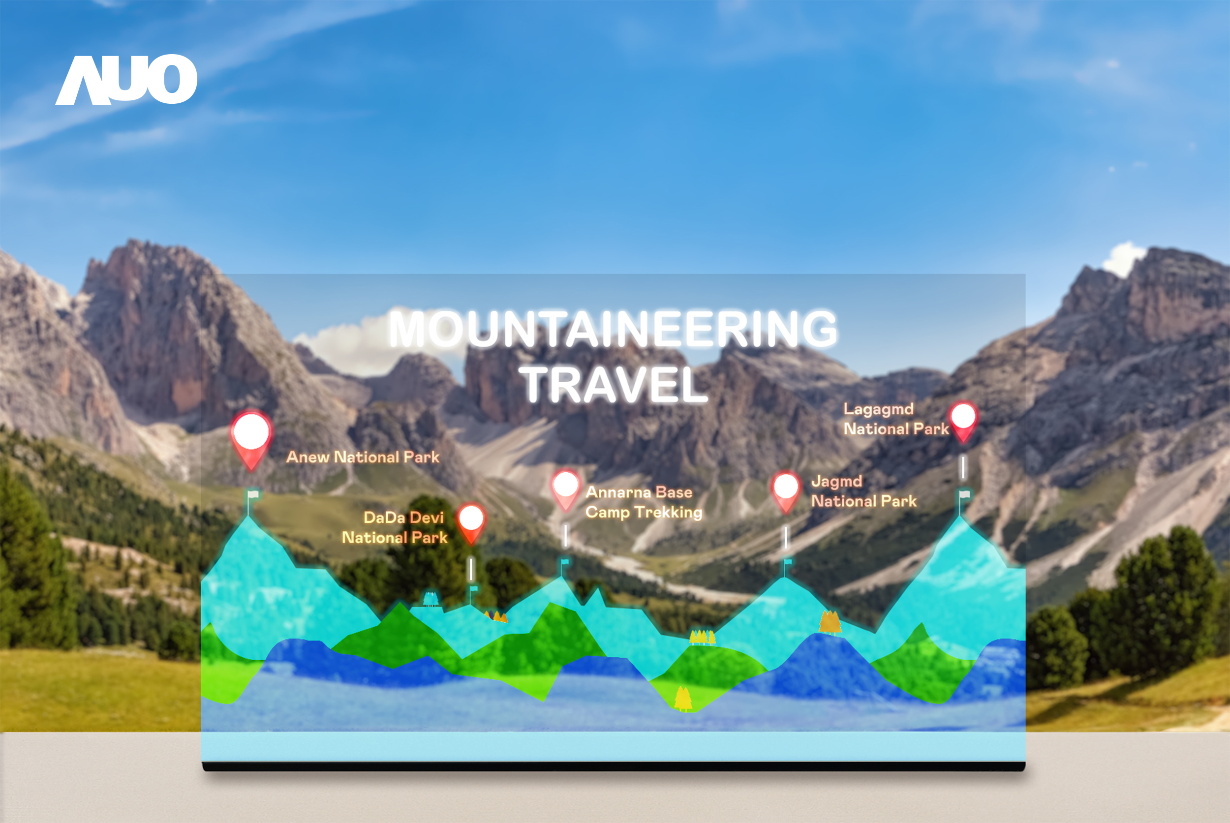 beats365展示全球单片尺寸最大(*)42吋透明Micro LED显示器拼接而成的〝64吋透明Micro LED显示器〞，具备高透明度、1,000 nits高亮度、广色域、采用三边无边框的无缝拼接等多重特色，呈现超高清、细腻画质而不遮挡后方视觉，满足层峰需求，可广泛运用于零售、艺术展览或商业空间等场域